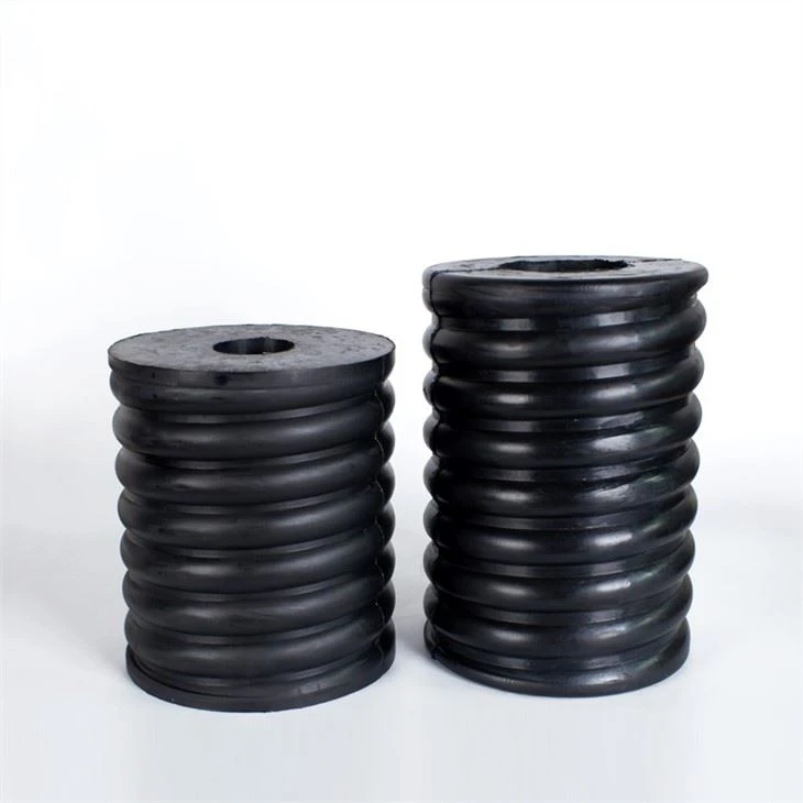 Customize Rubber Feet Cylinder Hollow Spring For Mining Machine