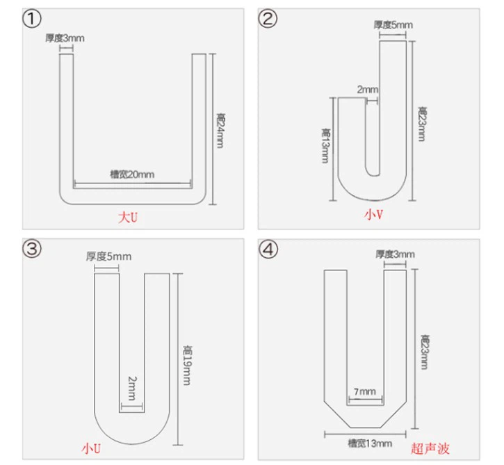 Customized U/V Shape Vibrating Screen Rubber Silicone Gasket